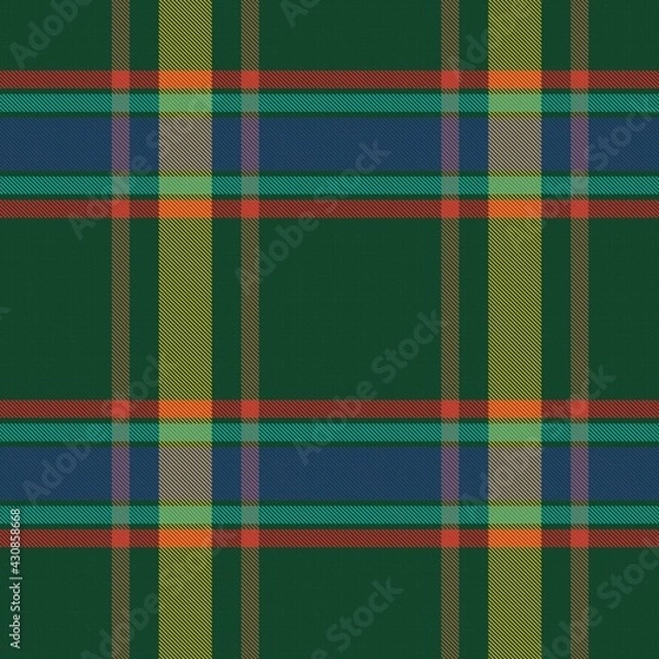 Fototapeta Colourful Plaid textured Seamless Pattern