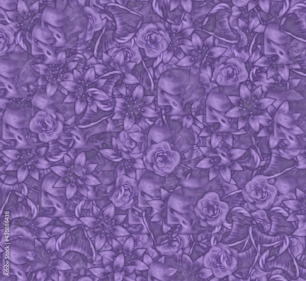 Obraz Creative background with abstract acrylic painted waves. Beautiful marbling texture.