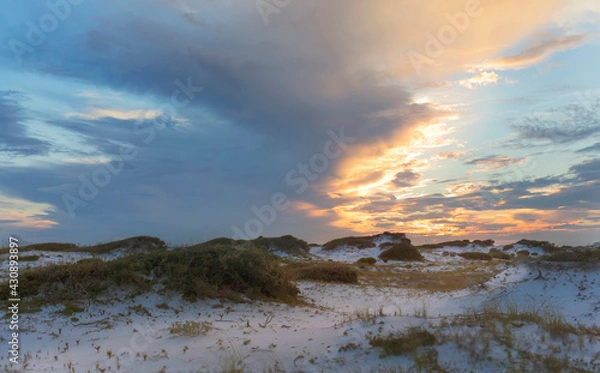 Obraz sunset sand dunes in gulf 