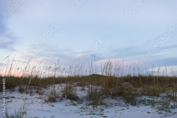 Obraz sunset sand dunes in gulf 