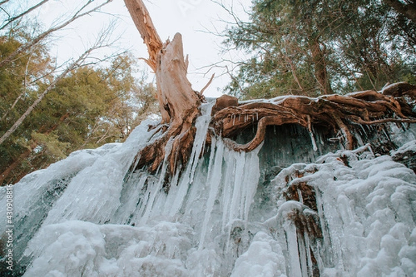 Obraz iced over waterfall