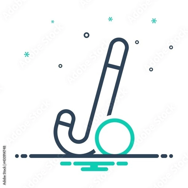 Fototapeta Mix icon for hockey