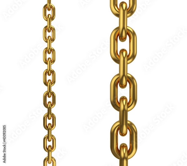 Obraz gold chains