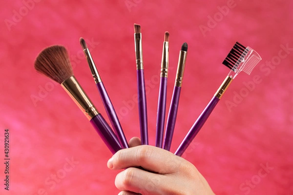 Obraz different make up brushes