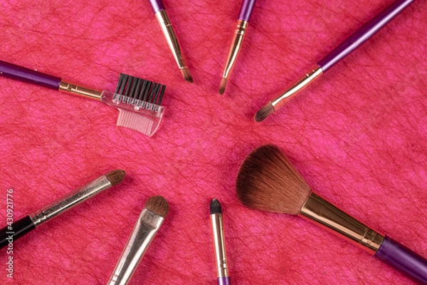 Obraz different make up brushes