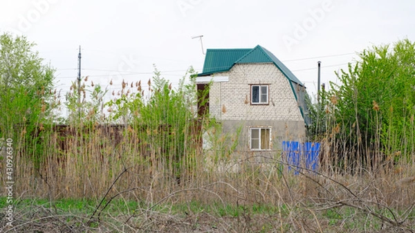 Obraz Buildings on summer cottages in Russia