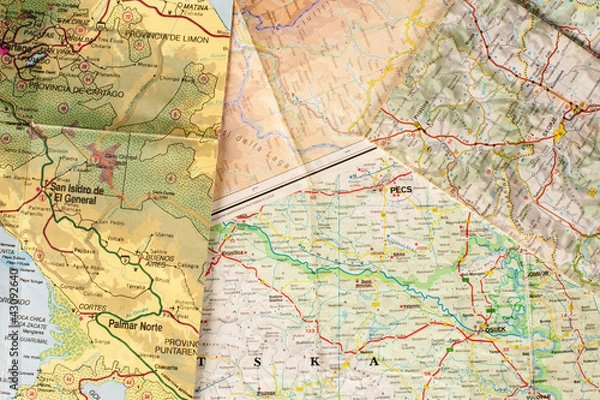 Obraz Tło geograficzne