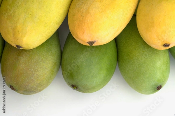 Fototapeta mangos on white background