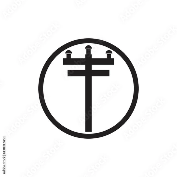 Fototapeta power pole logo