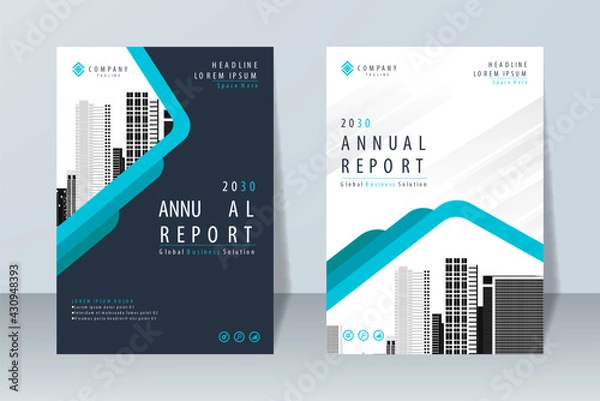 Obraz creative annual report design template