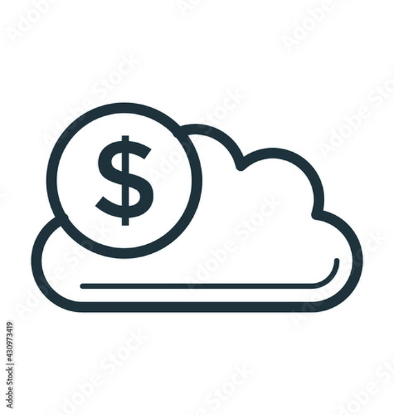 Fototapeta Cloud Money 