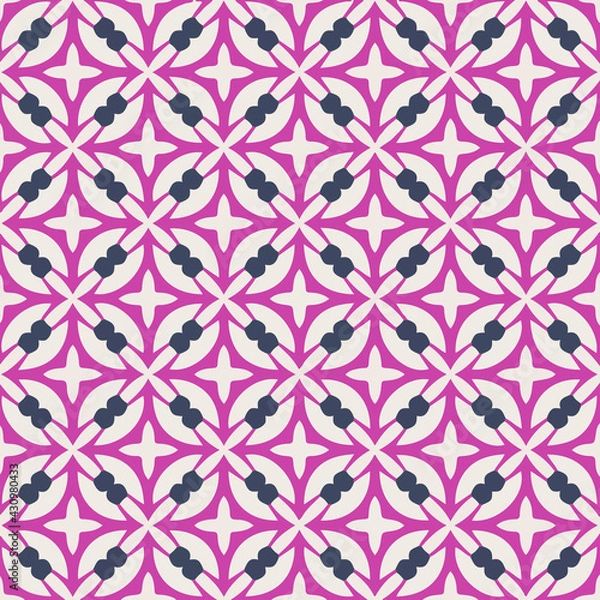 Obraz Seamless vector pattern in geometric ornamental style. ornament for wrapping, background or book