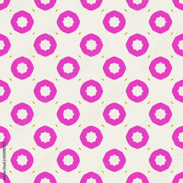 Fototapeta Seamless vector pattern in geometric ornamental style. ornament for wrapping, background or book