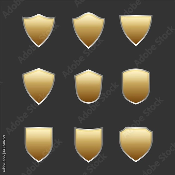 Fototapeta Shield icon design template vector

