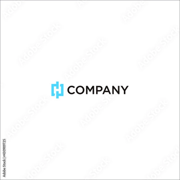 Fototapeta Initial Letter H Logo Template Design - Vector