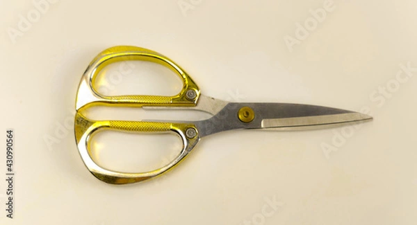 Obraz scissors on a white background