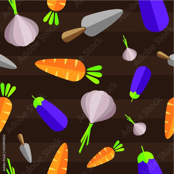 Obraz seamless pattern with vegetables