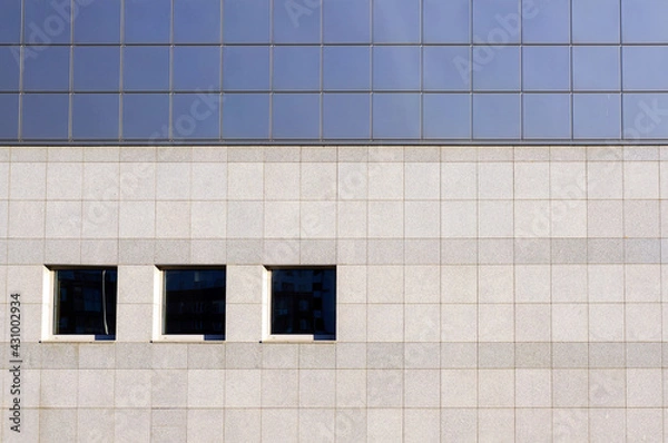 Obraz Facade of modern building. Abstract architectural background.