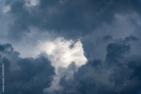 Fototapeta Dramatic cloudy sky as abstract background.