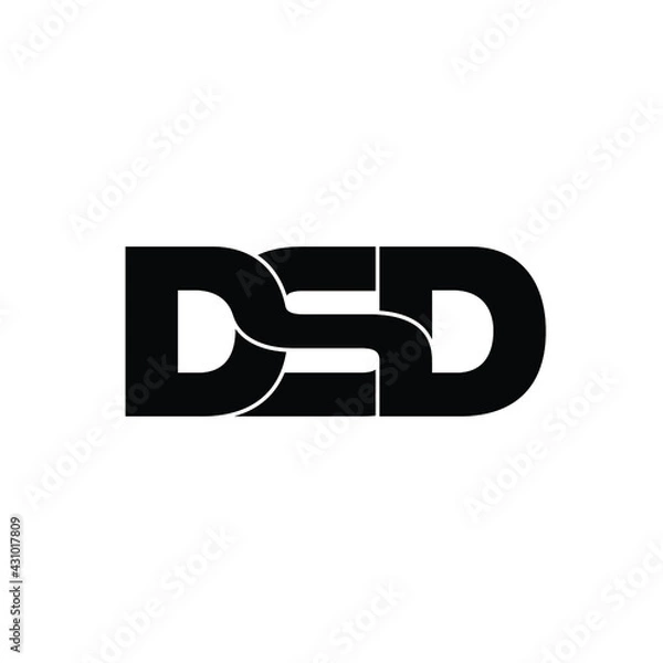 Obraz DSD letter monogram logo design vector