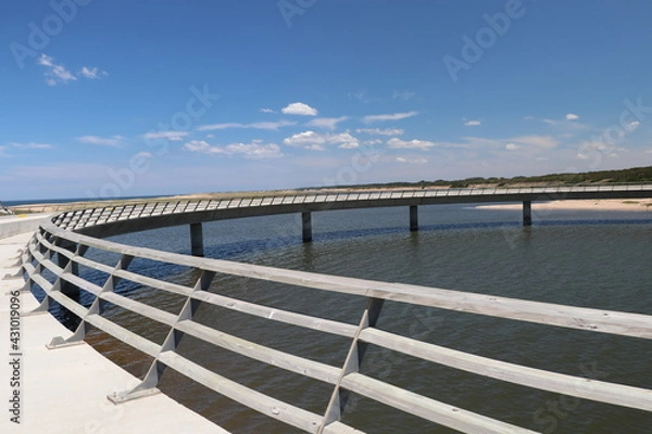 Obraz Circular bridge over the Garzon lagoon canal
