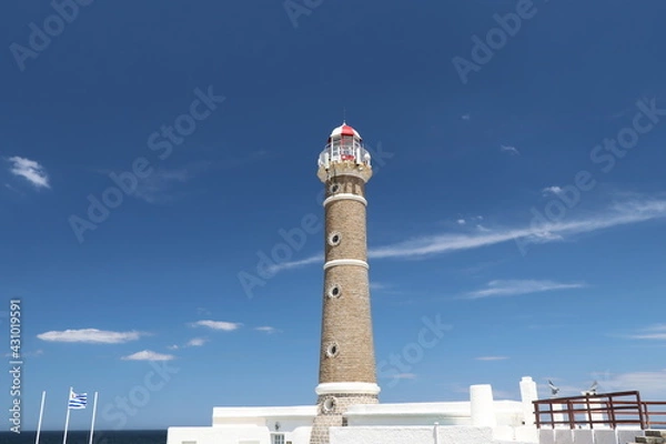 Obraz Spring morning at the lighthouse beach.