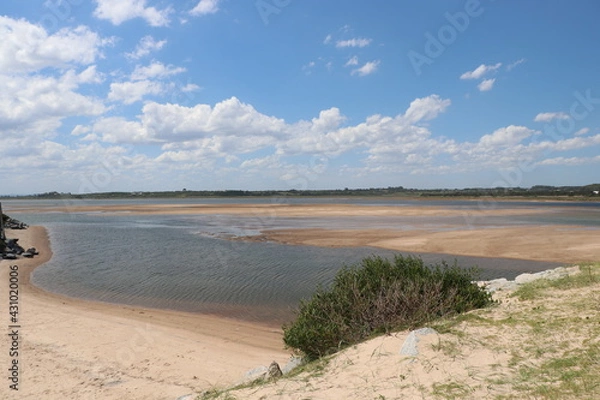 Obraz the estuary environment connects the lagoon to the ocean