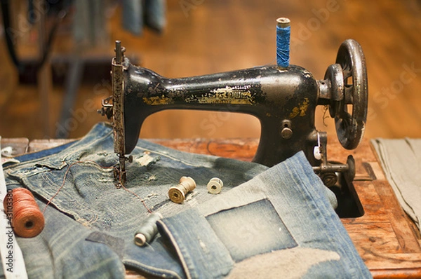 Obraz рваные джинсы