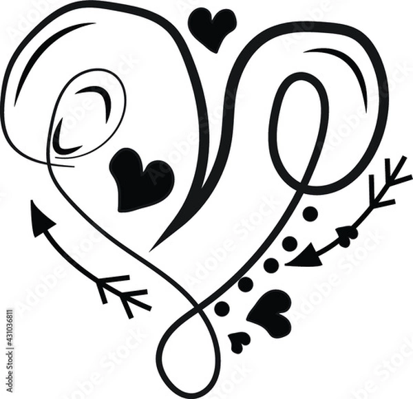 Obraz LOVE COLORING PAGE