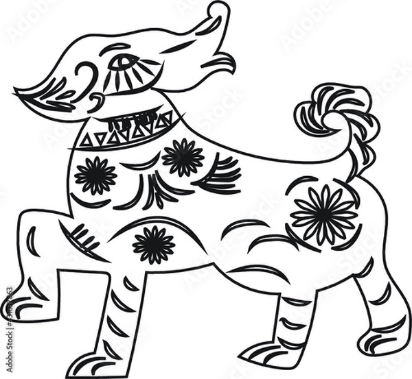 Obraz DOGS COLORING PAGE