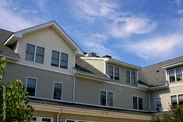 Fototapeta view from the courtyard