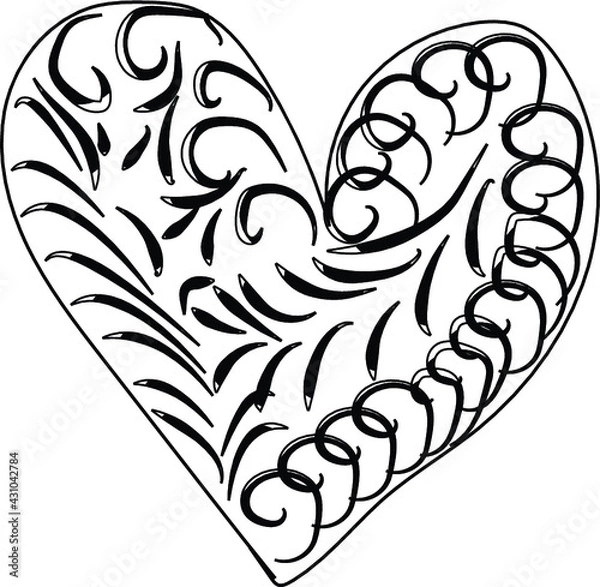 Obraz LOVE COLORING PAGE
