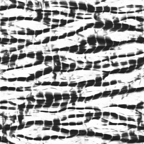 Fototapeta Seamless striped streaky bleach tie dye pattern for print. High quality illustration. Horizontal wave effect. Abstract textile cotton clothing pattern print. Faux tie dye that looks real.