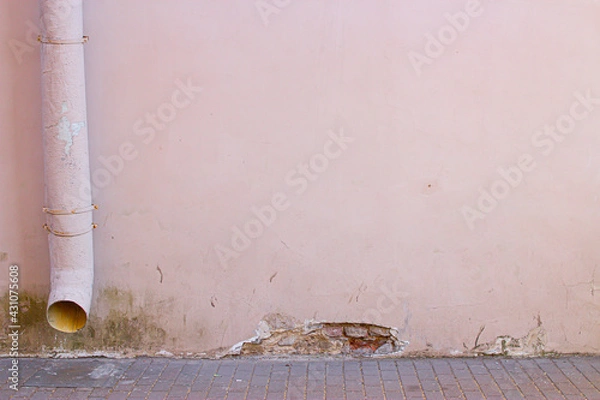 Obraz pipe on the wall background