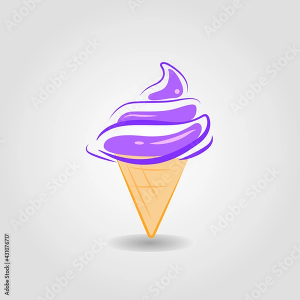 Obraz ice cream illustration