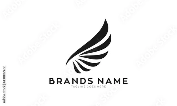 Obraz Simple wings elegant logo