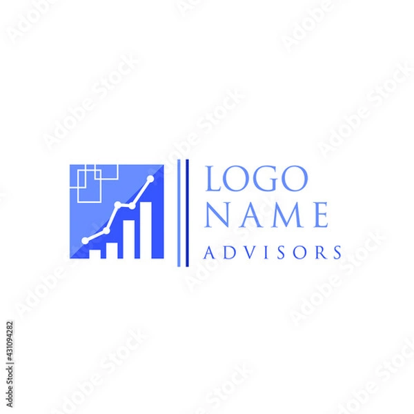 Obraz Illustration Vector graphic of accounting logo