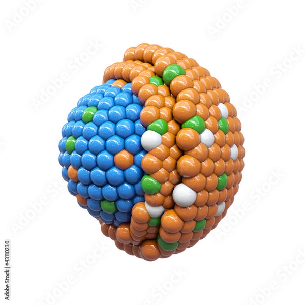 Obraz Nano particles cross section