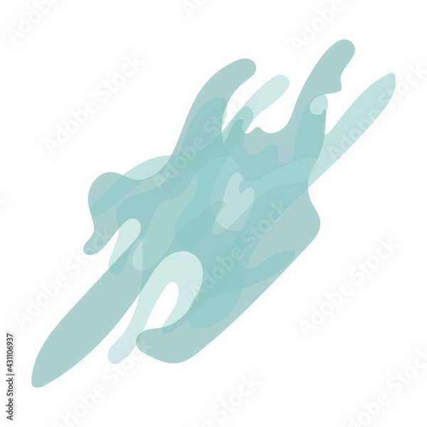 Obraz Hand drawn water liquid Abstract element for design illustration wallpaper card