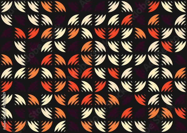 Fototapeta Abstract Geometric Pattern generative computational art illustration