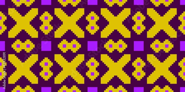 Fototapeta Pixel colored background vector. Abstract Mosaic
