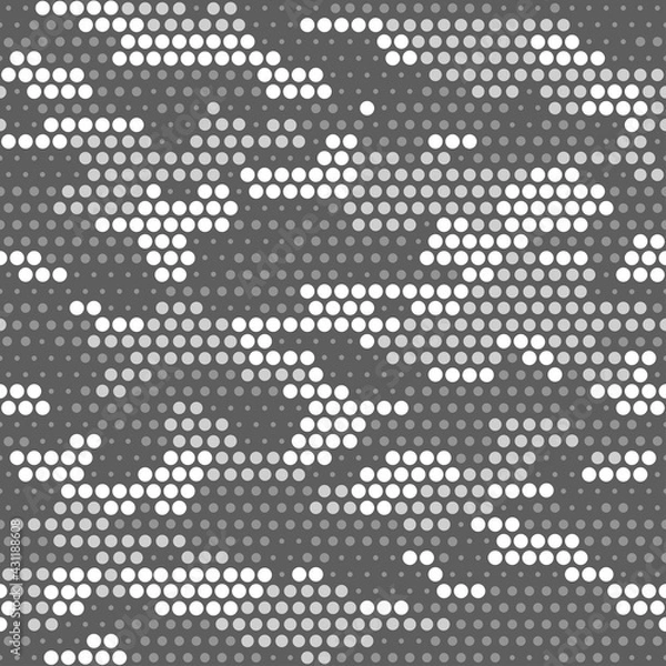 Fototapeta grey military camouflage. vector seamless print. army camouflage for clothing or printing
