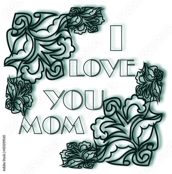 Fototapeta frame coloring page