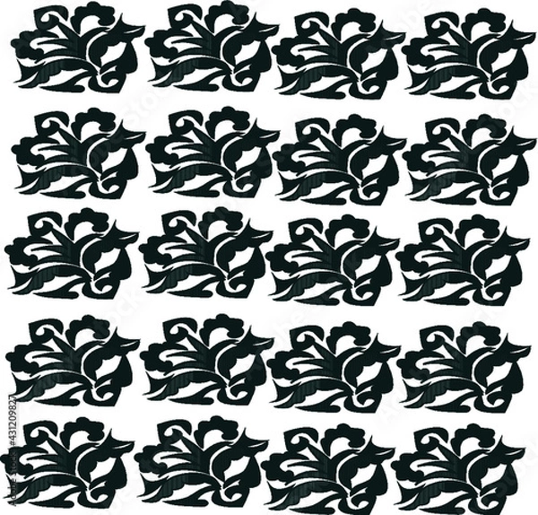 Fototapeta pattern coloring page