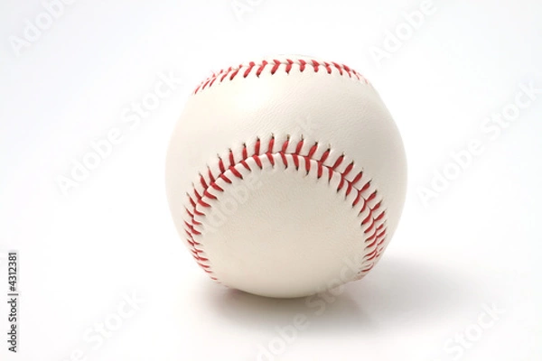 Obraz Baseball on a white background