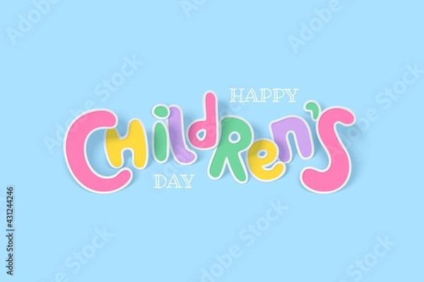 Obraz Happy childrens day background