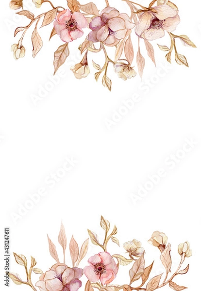 Fototapeta Pink Floral composition