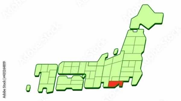Obraz 簡略した日本地図