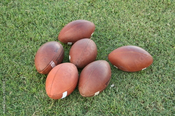 Obraz Old footballs