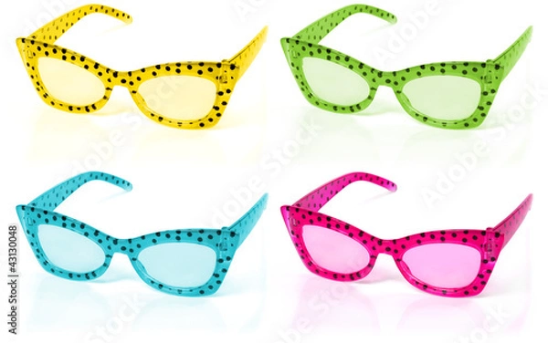 Obraz Colored glasses in the dot